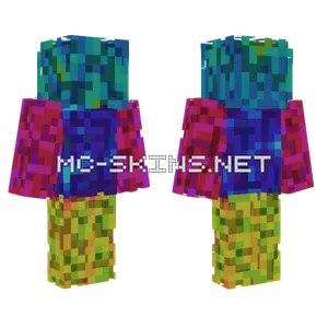 Rainbow Dude Minecraft skin