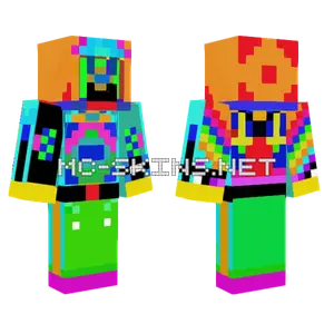 Rainbow Dude Minecraft skin