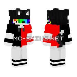 Rainbow Dumarox Minecraft skin