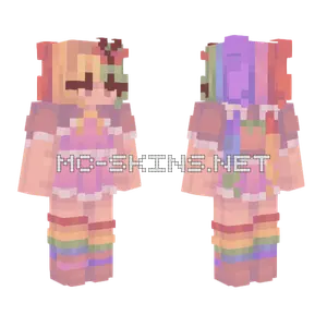 Rainbow Geometric Dominator Minecraft skin