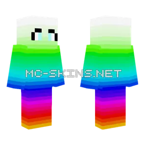 Rainbow Girl Minecraft skin