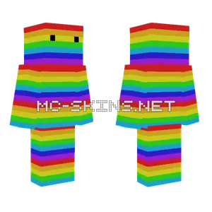 Rainbow Girl Minecraft skin