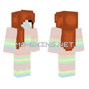 Rainbow Girl Skin Minecraft skin