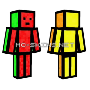Rainbow Guy V2 Classic Minecraft skin