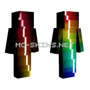 Rainbow Light Minecraft skin