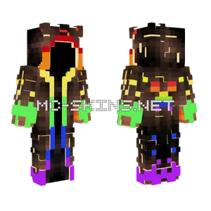 Rainbow Mage Minecraft skin