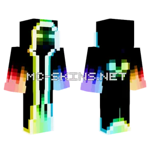 Rainbow Mage Void Minecraft skin