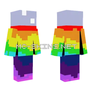 Rainbow Mech Minecraft skin