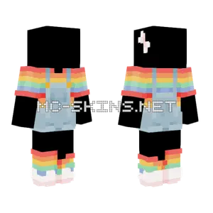 Rainbow Outfit Base Minecraft skin