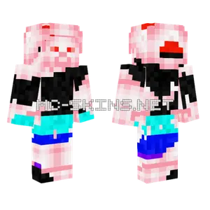 Rainbow Pink Minecraft skin