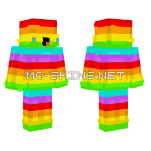 Rainbow Pop It Minecraft skin