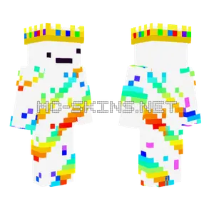 Rainbow Pure Unity v2 Minecraft skin