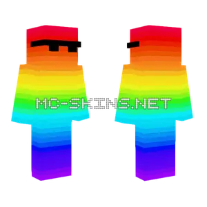Rainbow Skin Minecraft skin