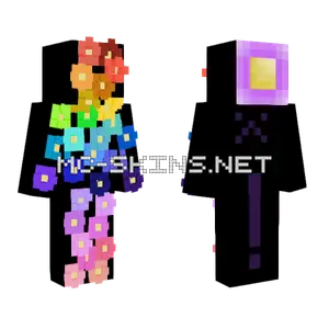 Rainbow Square Effect Minecraft skin