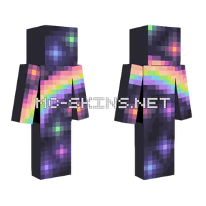 Rainbow Star Skin Minecraft skin