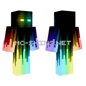Rainbow Void V2 Minecraft skin