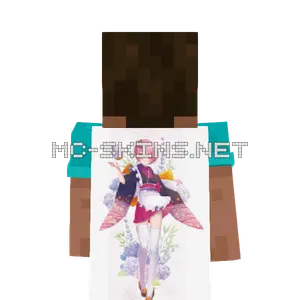 Ram Kimono cape, outside and lining