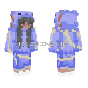 Ramen Blue Axolotl Gurl Minecraft skin