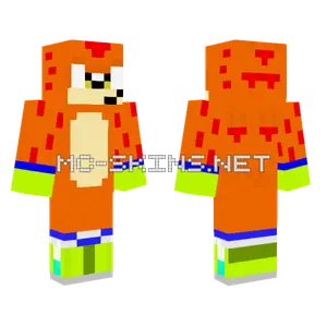 Raptor the Hedgehog Prototype 3 Minecraft skin