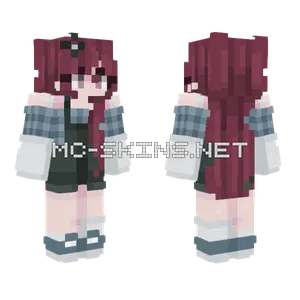 Raspberry Frappuccino Girl Minecraft skin