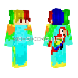 Real Life Parrotx2 Minecraft skin