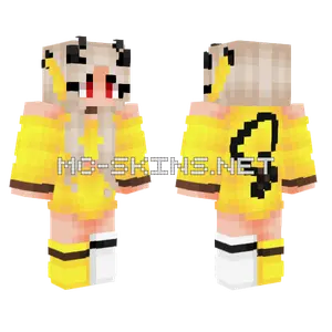 Realdevil S Egirl Pikachu Minecraft skin