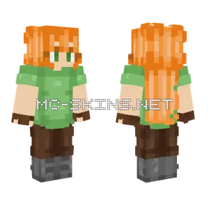 Realistic Alex Minecraft skin