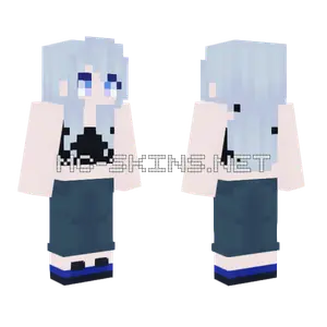 Rebecasual2 Blue Hair Minecraft skin