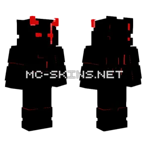 Red And Black Glitch Minecraft skin