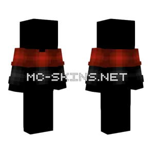 Red and Black Half Sweater Minecraft skin