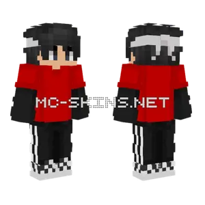 Red And Black Suit Minecraft skin