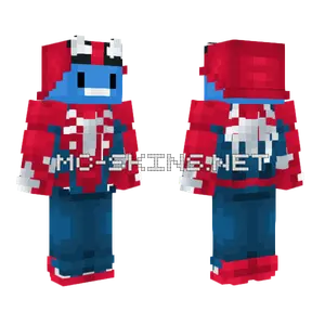 Red and Blue Hero Suit