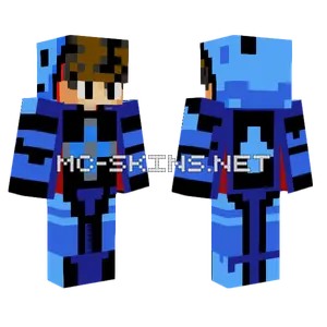 Red And Blue Hoodie Minecraft skin