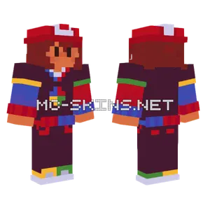 Red and Blue Jersey Minecraft skin
