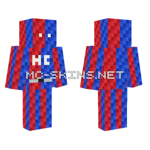 Red and Blue Striped Outfit