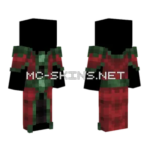 Red And Green Mage Minecraft skin