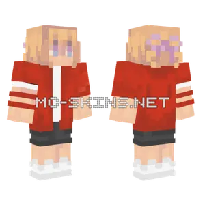 Red and White Hoodie