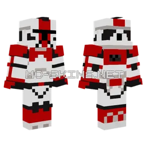 Red and White Robot