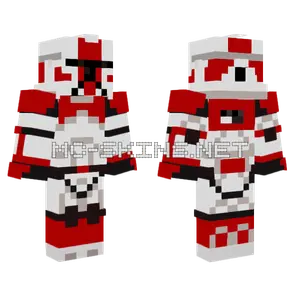 Red and White Robot