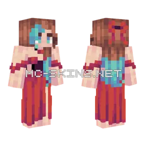 Red Ball Dress Jess Minecraft skin