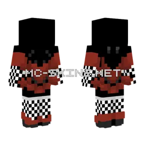 Red Ballerina Dress Minecraft skin