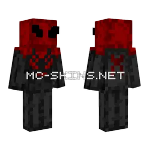 Red Black Spider-Man Suit Minecraft skin