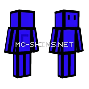 Red Blue Robot Minecraft skin