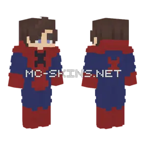 Red Blue Suit Minecraft skin