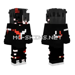 Red Boy With Mask Minecraft skin