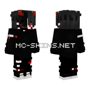 Red Boy With Mask Minecraft skin