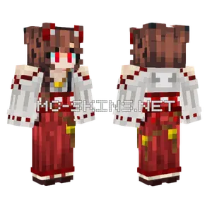 Red Ceremonial Robes Minecraft skin