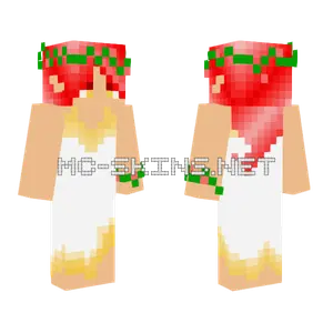 Red Christmas Outfit Minecraft skin