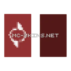 Red Circular Emblem cape, outside and lining