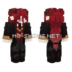 Red Cloak Knight Minecraft skin